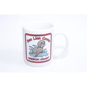 Sea Lion Caves, Oregon Coast, Message Mug, Adorable, Baby Sea Lion, Cute